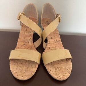 Ladies Cork heel  shoes 9M